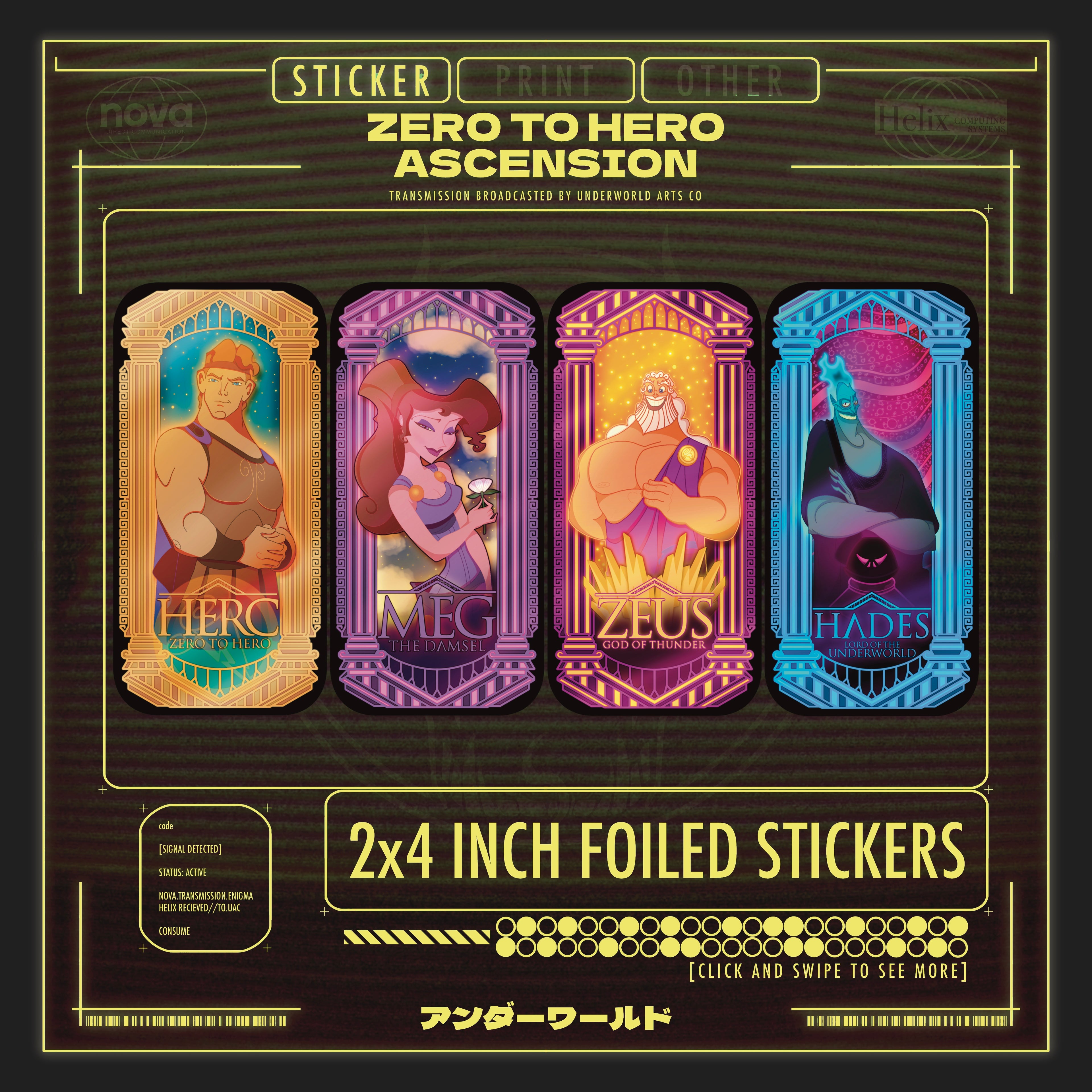 ZERO TO HERO STICKER COLLECTION
