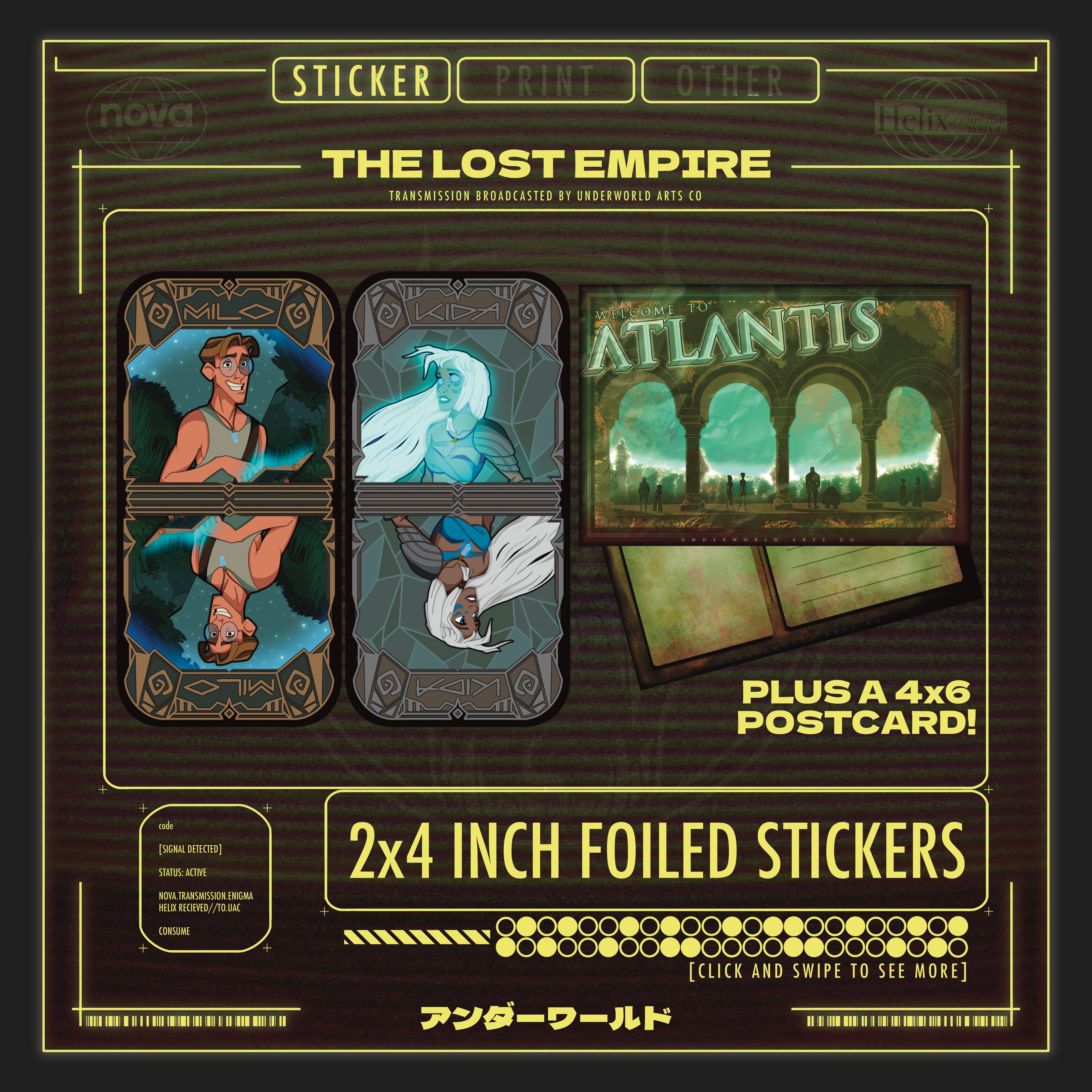 JOURNEY TO ATLANTIS STICKERS