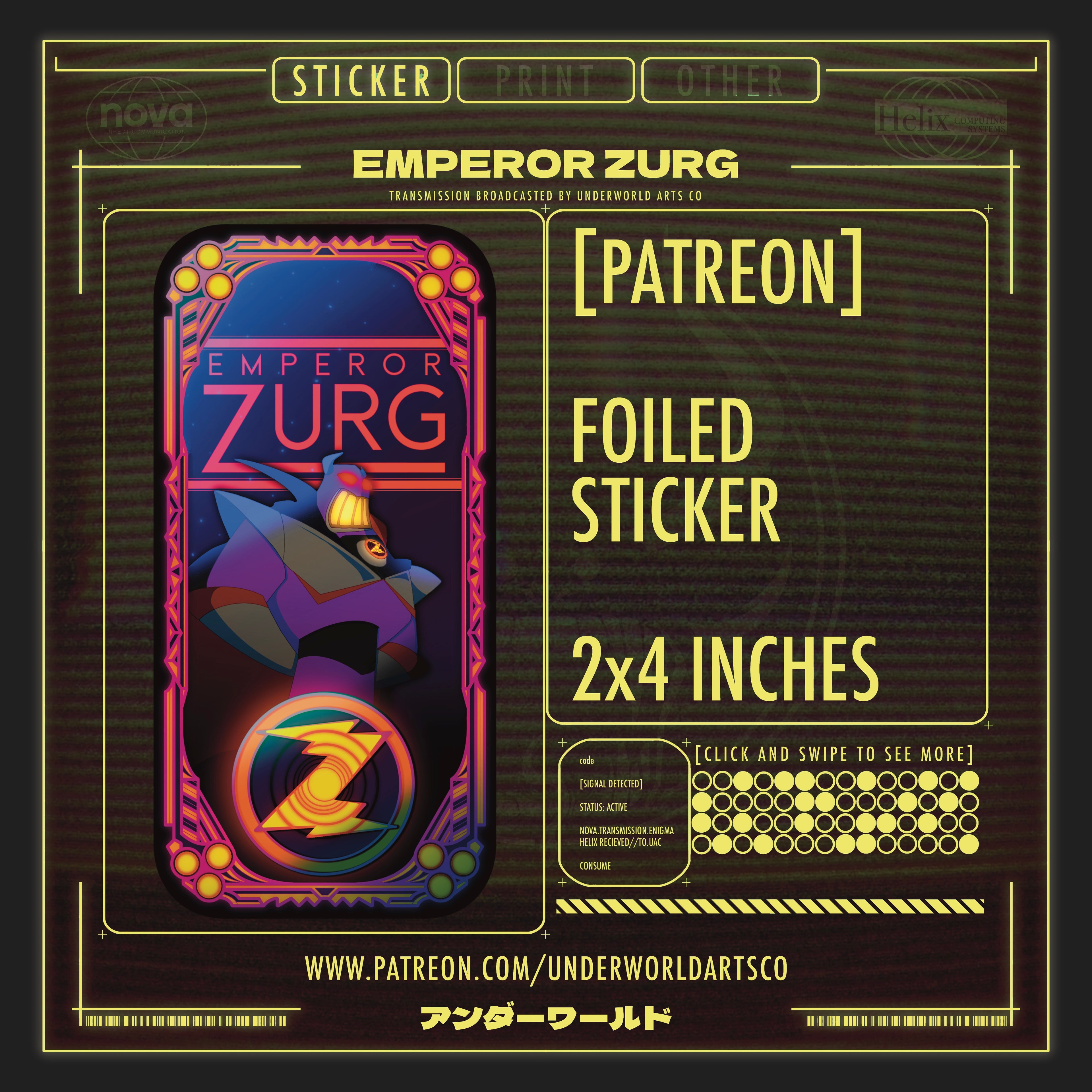 ZURG STICKER (PATREON)