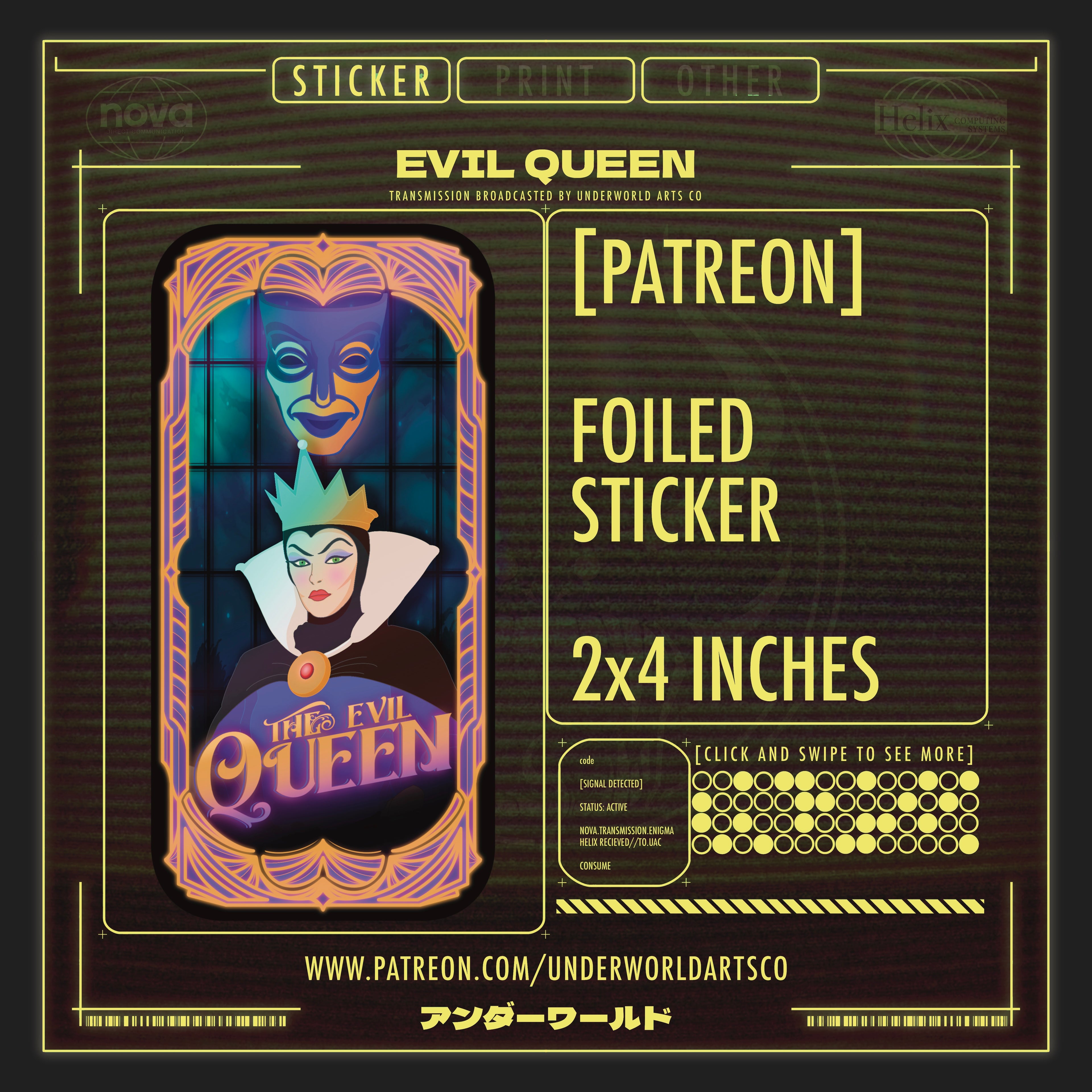 EVIL QUEEN STICKER (PATREON)
