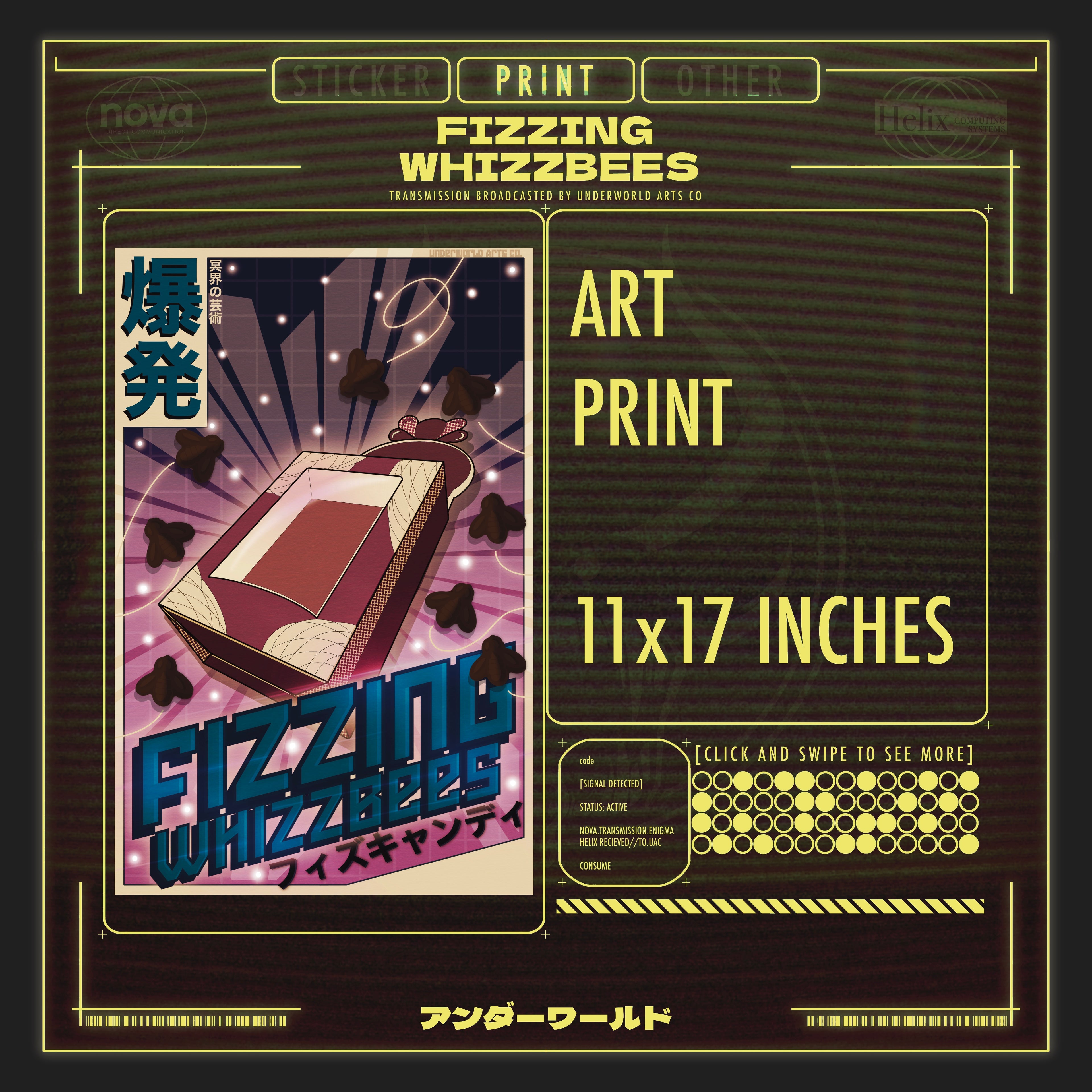 FIZZING WHIZZBEES PRINT