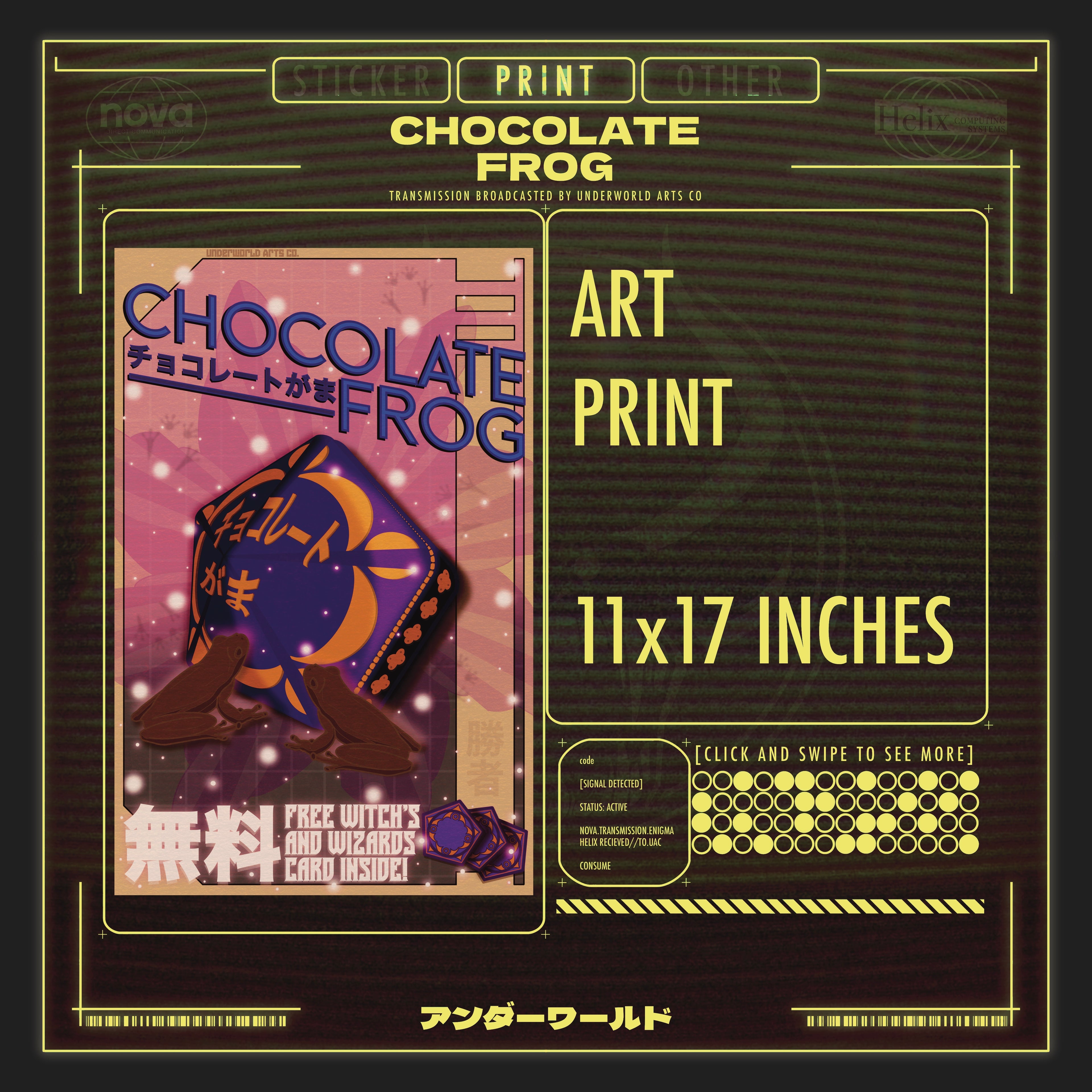 CHOCOLATE FROG PRINT