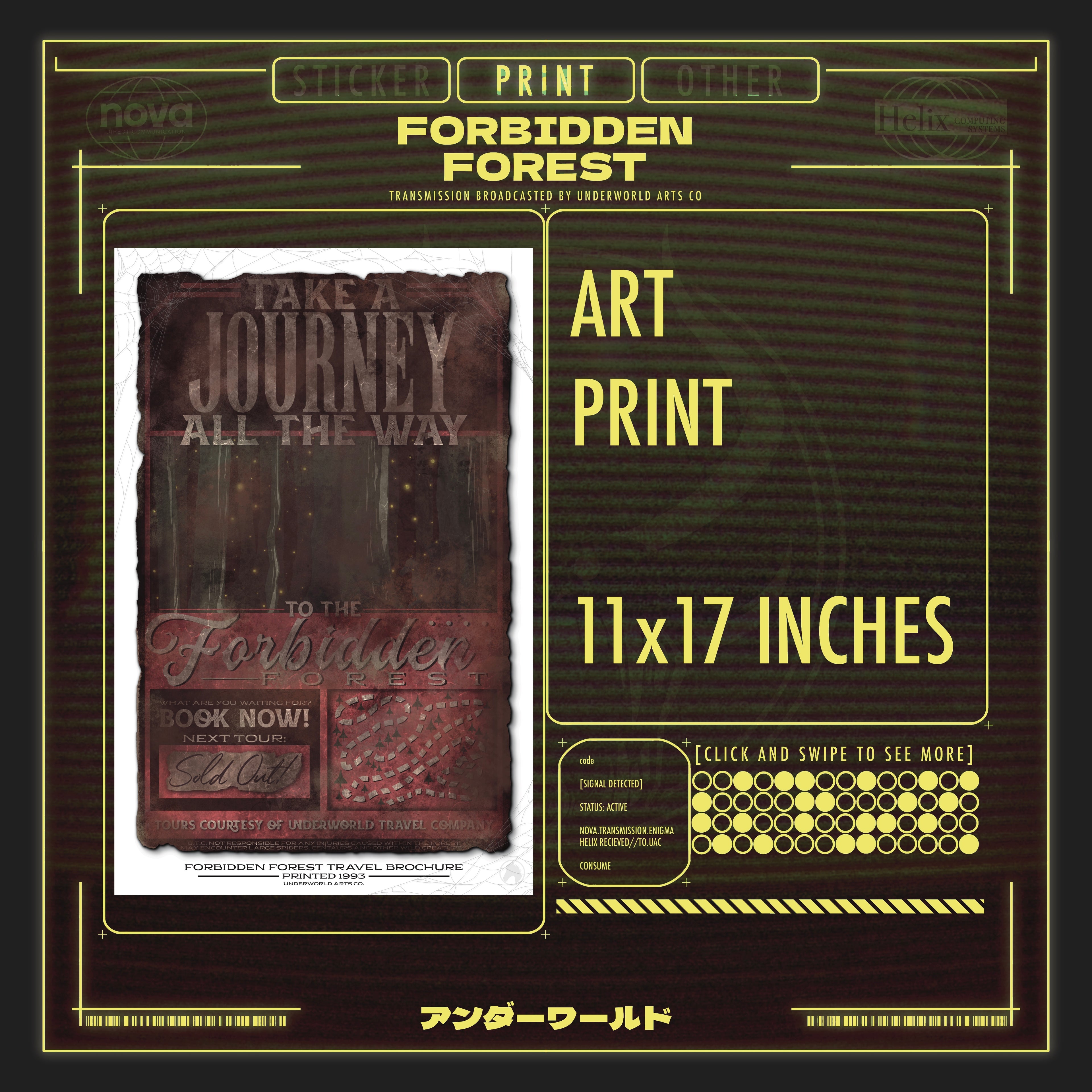 FORBIDDEN FOREST BROCHURE PRINT
