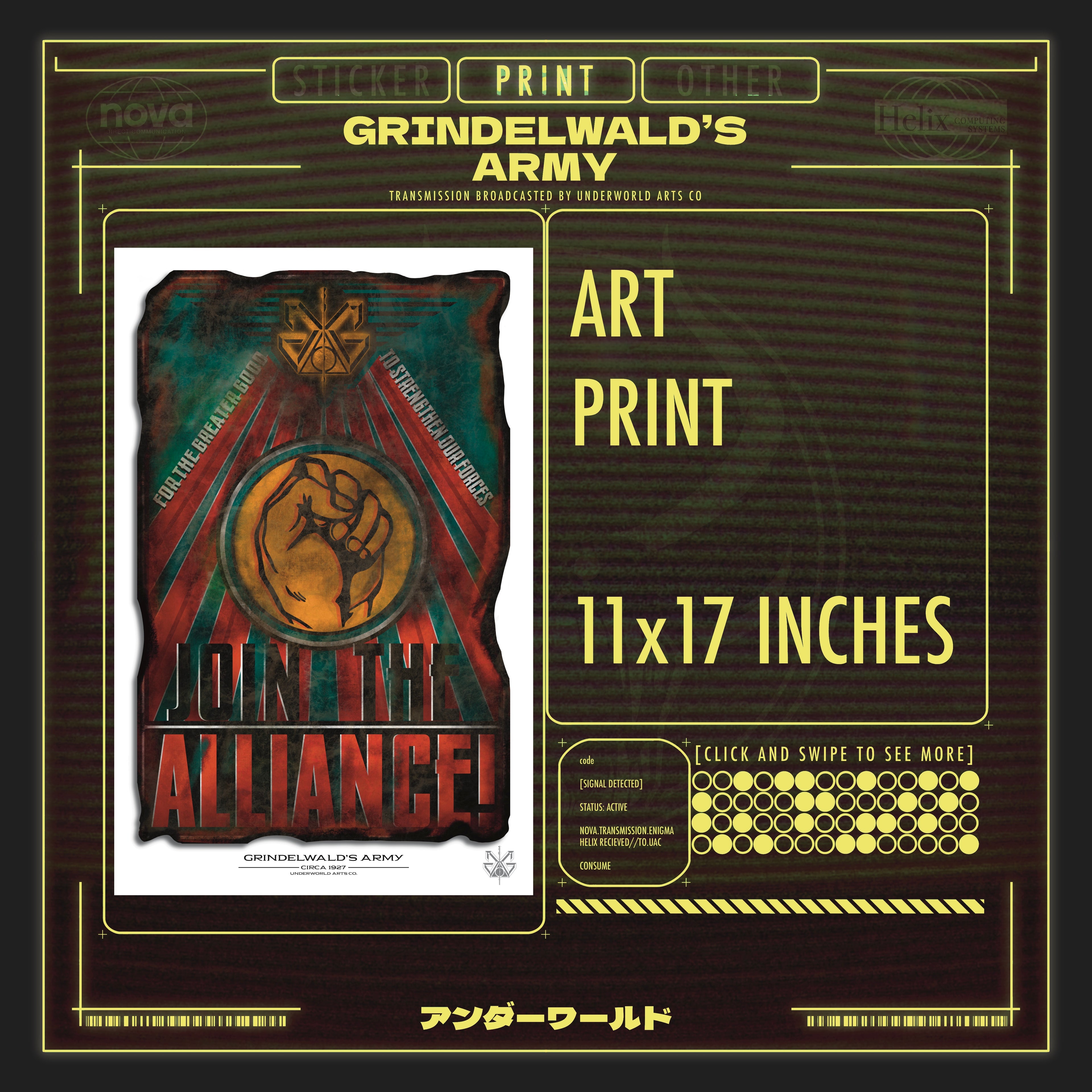 GRINDELWALD'S ARMY PRINT