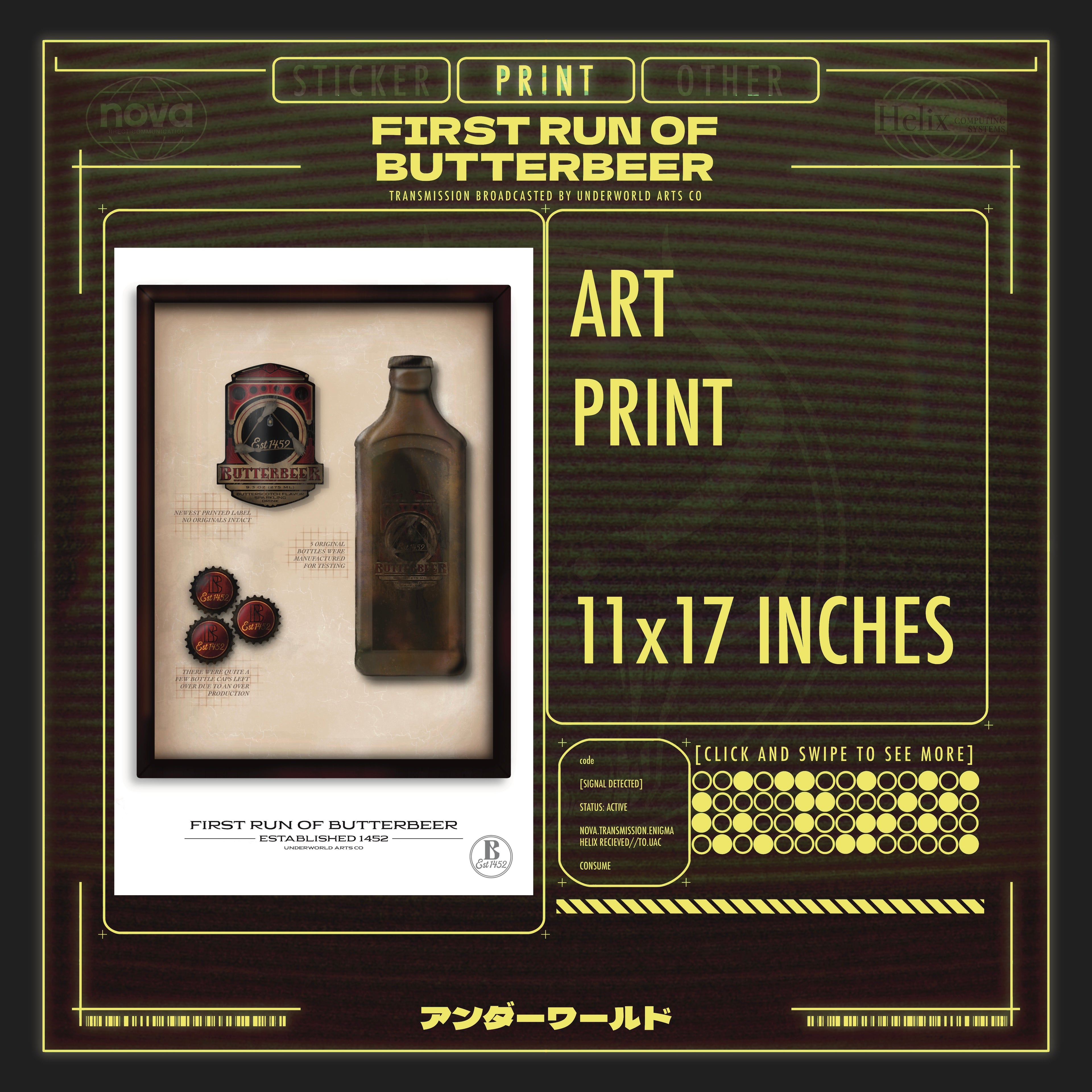 BUTTERBEER PRINT