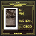 ANGLIA CALENDAR PRINT (BROWN)