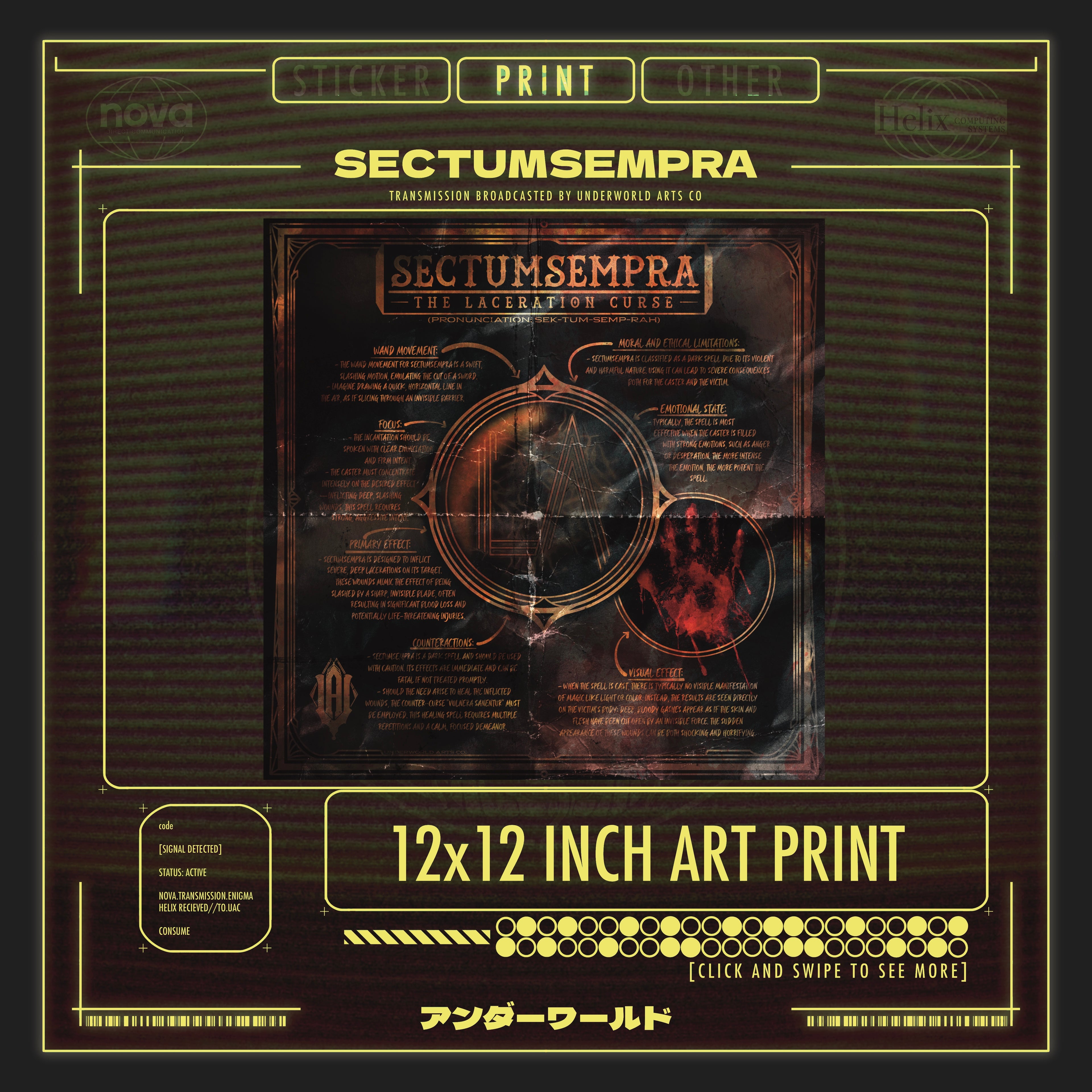 SECTUMSEMPRA PRINT