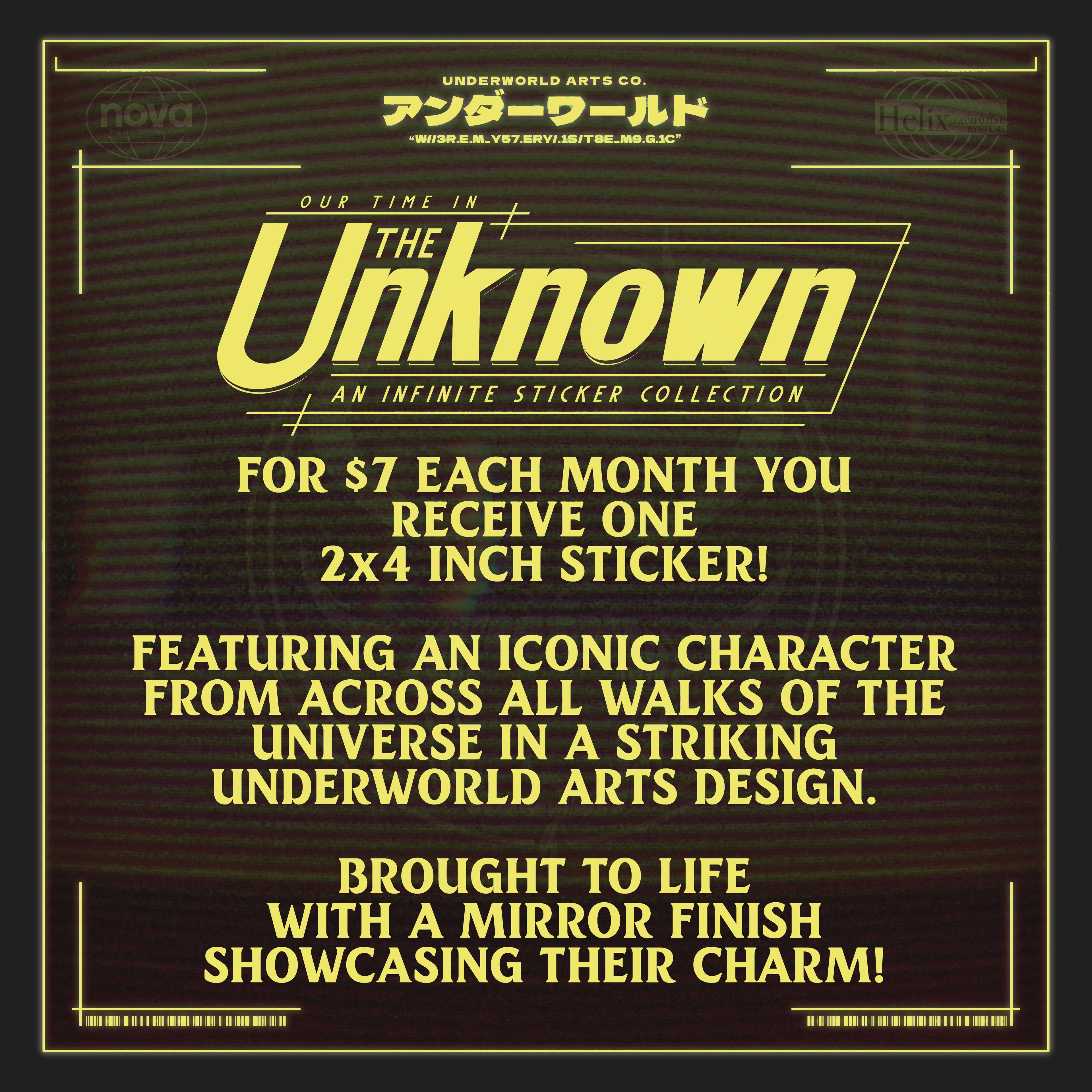 OUR TIME IN THE UNKNOWN MAIL CLUB - MEMBERSHIP