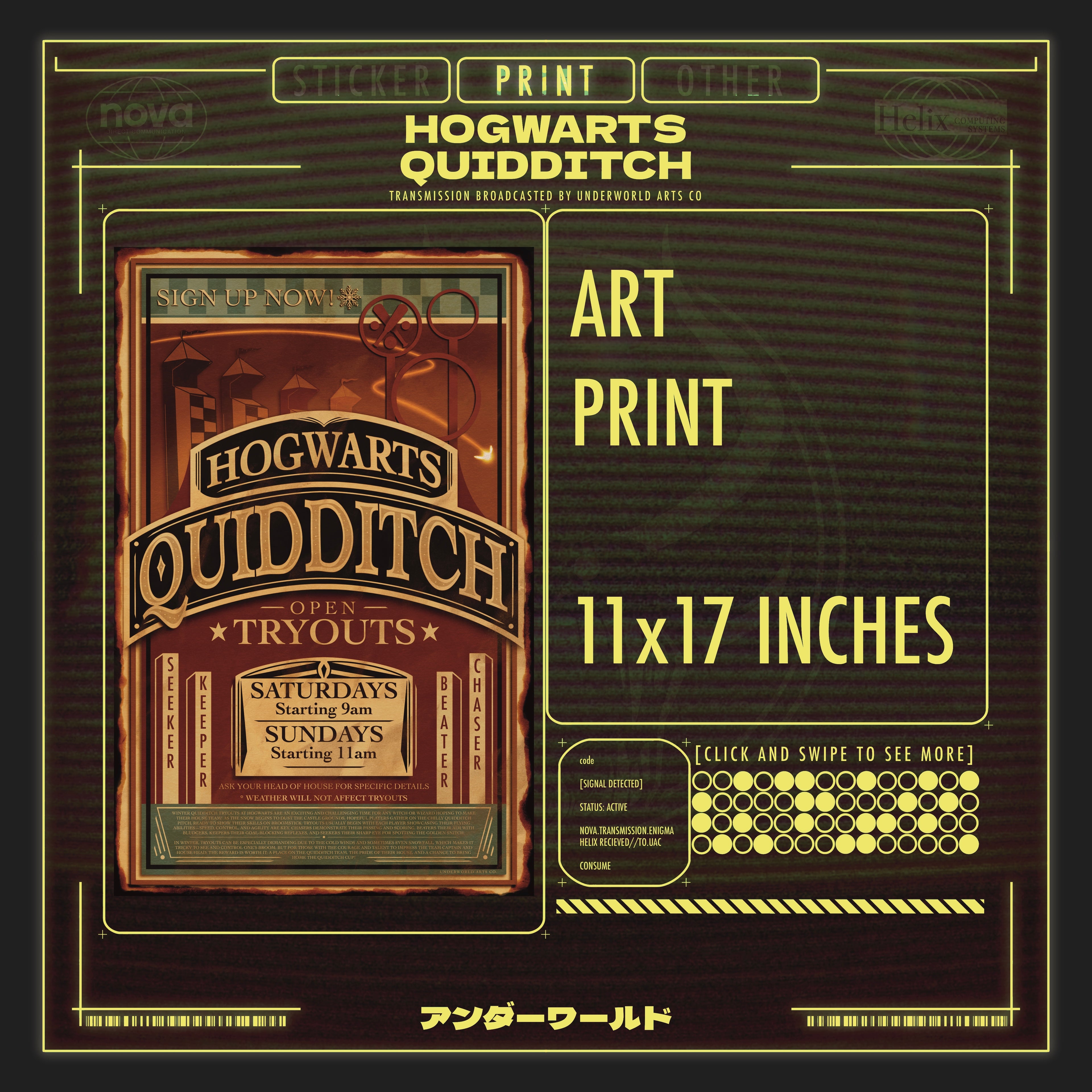QUIDDITCH PRINT
