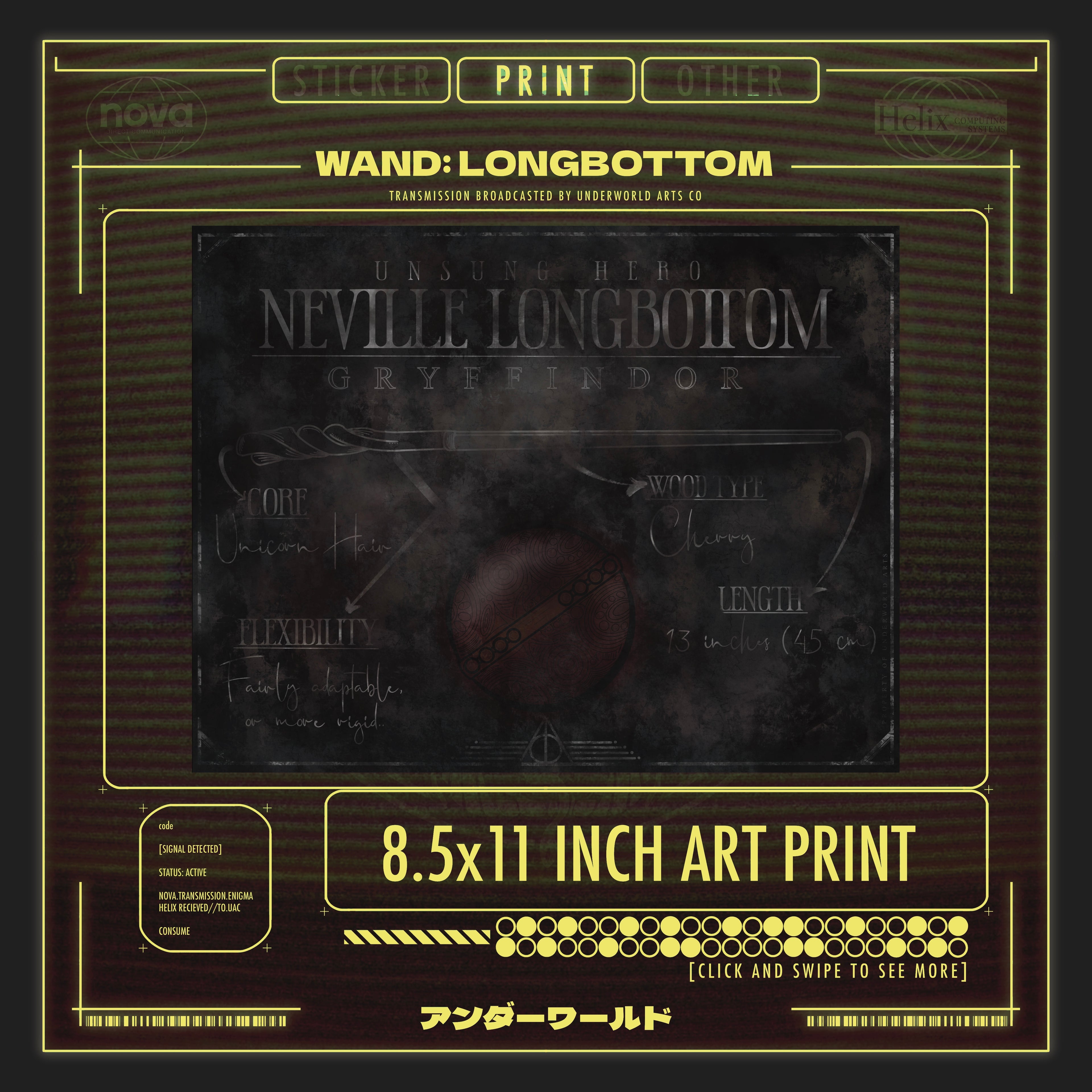 NEVILLE LONGBOTTOM PRINT
