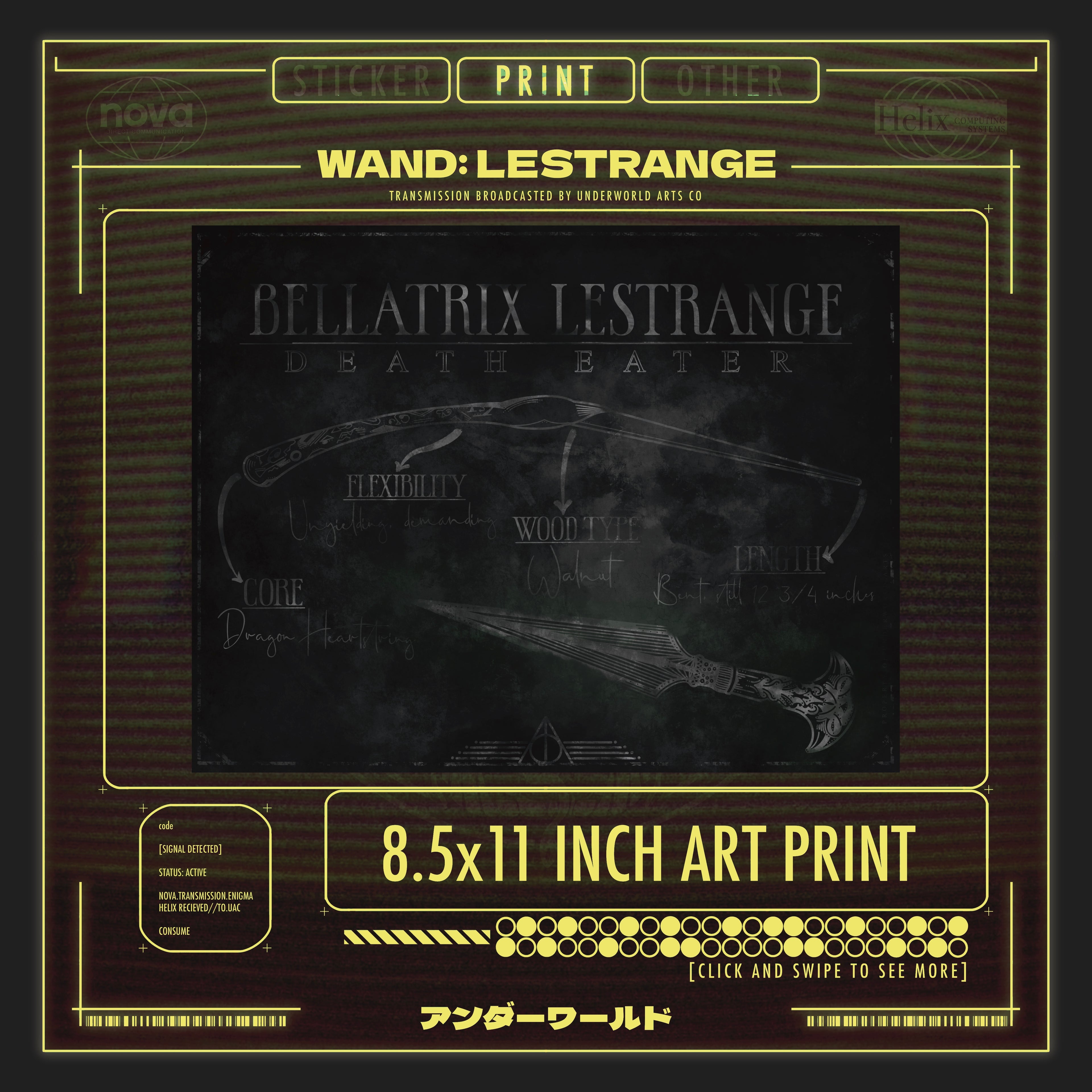 BELLATRIX LESTRANGE PRINT