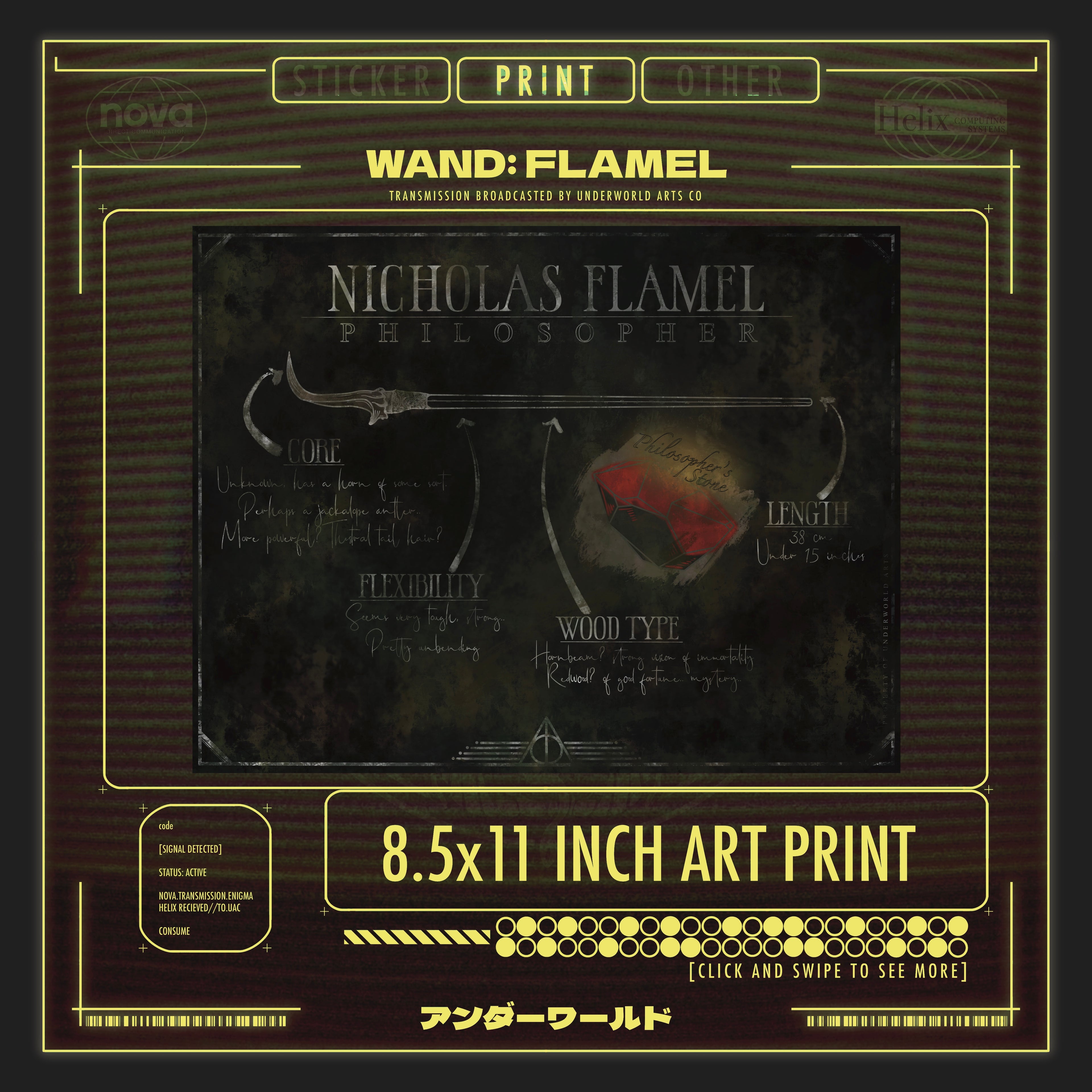 NICHOLAS FLAMEL PRINT