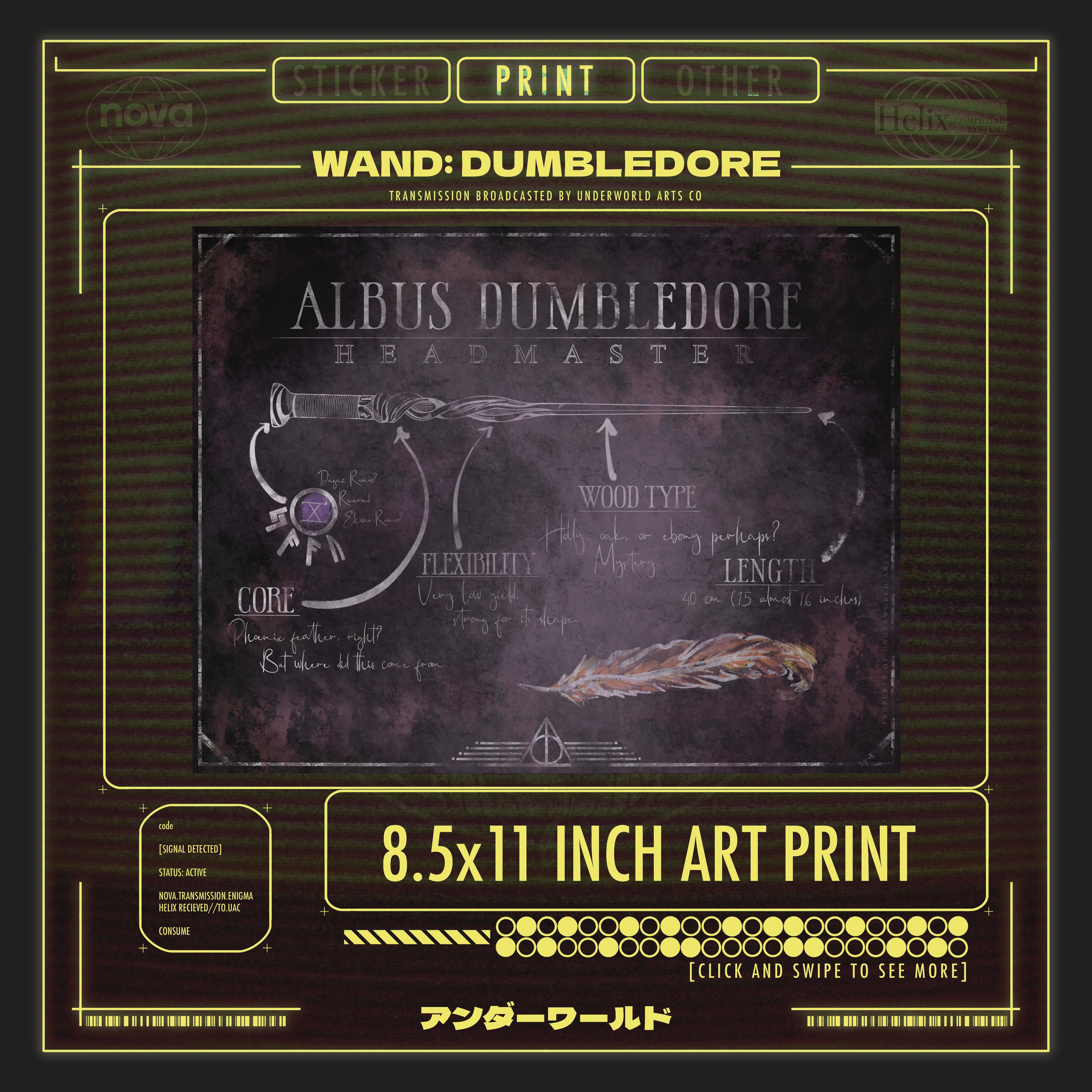 ALBUS DUMBLEDORE PRINT