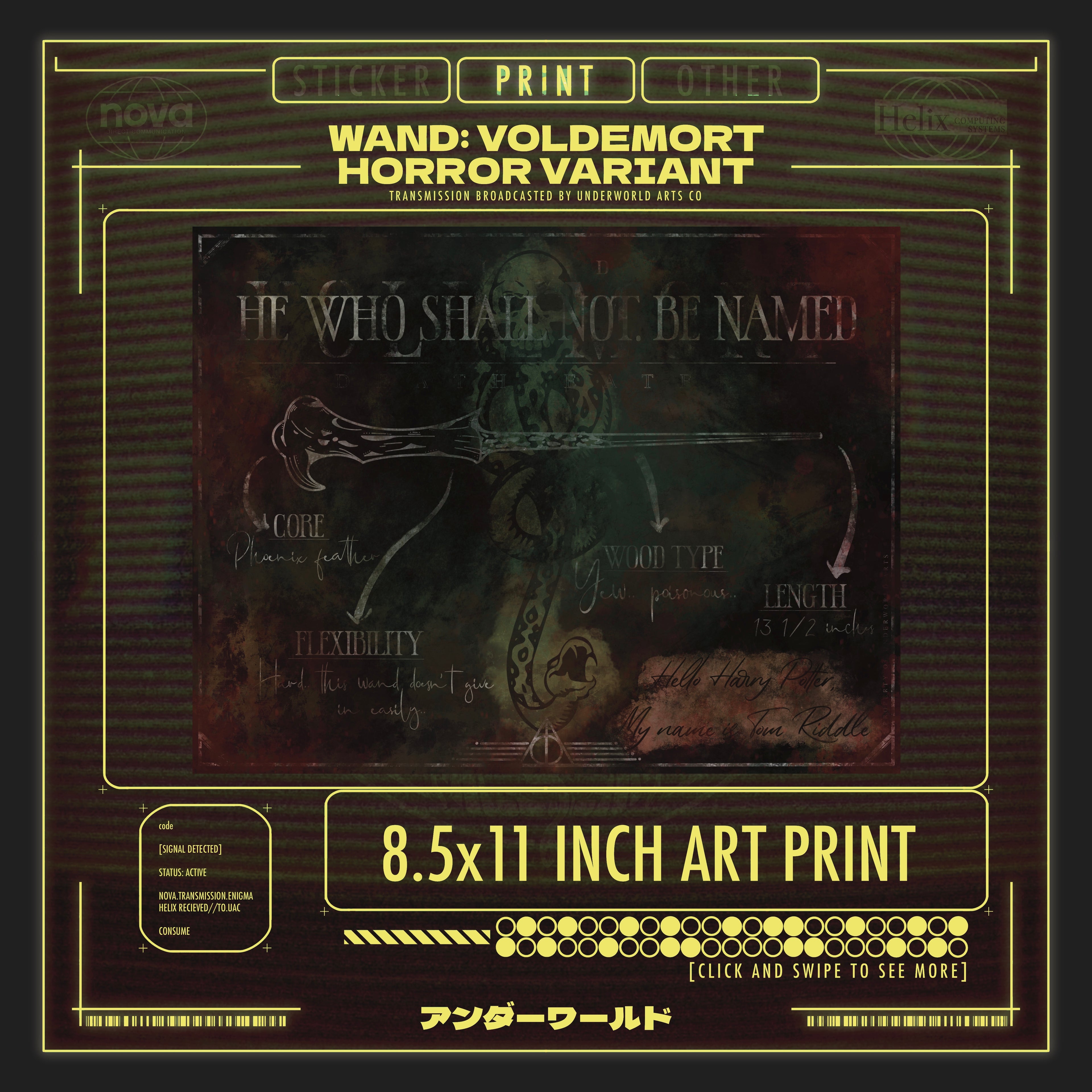HE WHO SHALL NOT BE NAMED PRINT
