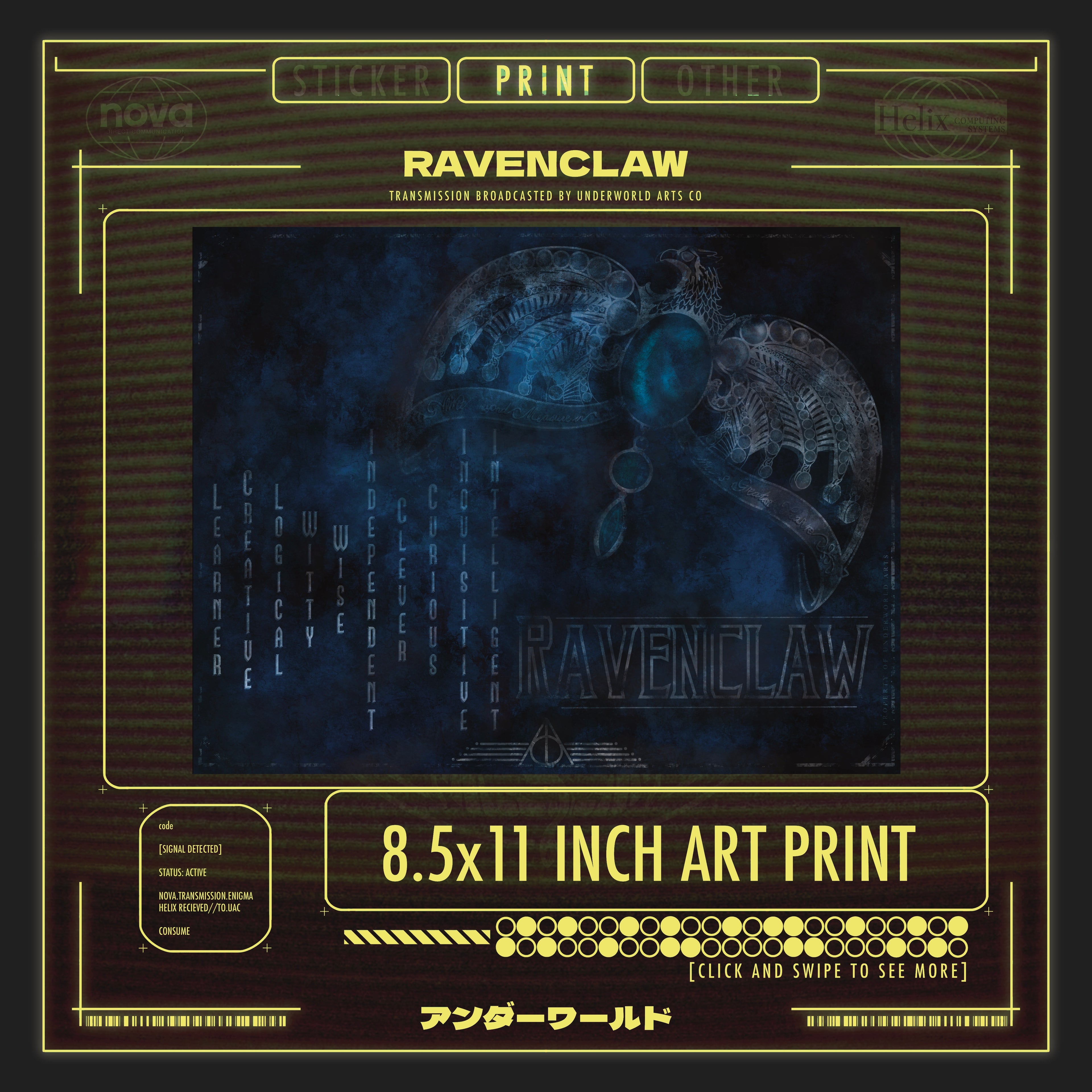 RAVEN/EAGLE HOUSE PRINT