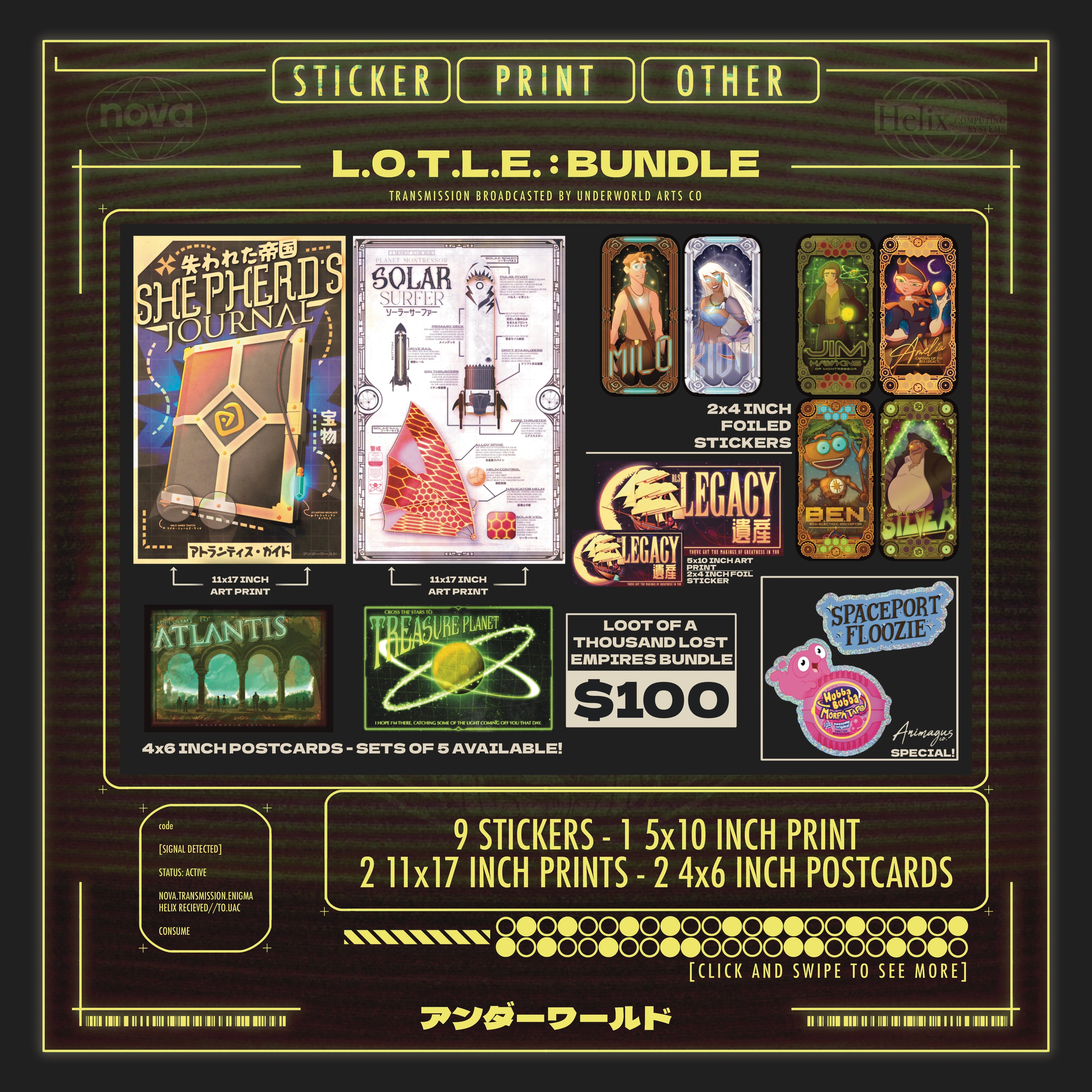 ATLANTIS/TREASURE PLANET BUNDLE