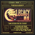 TREASURE PLANET : RLS LEGACY PRINT & STICKER