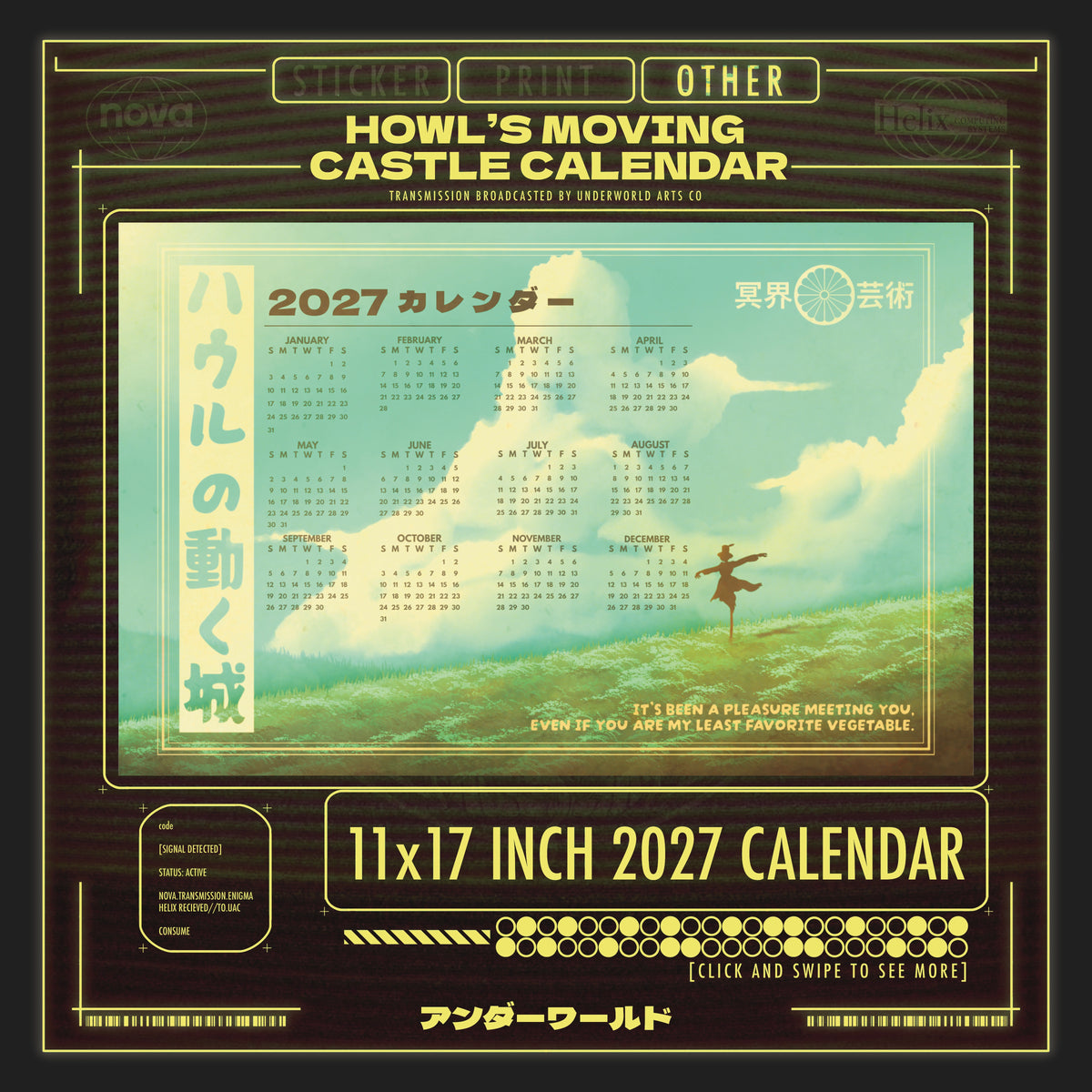 HOWL'S MOVING CASTLE PRINT/CALENDAR